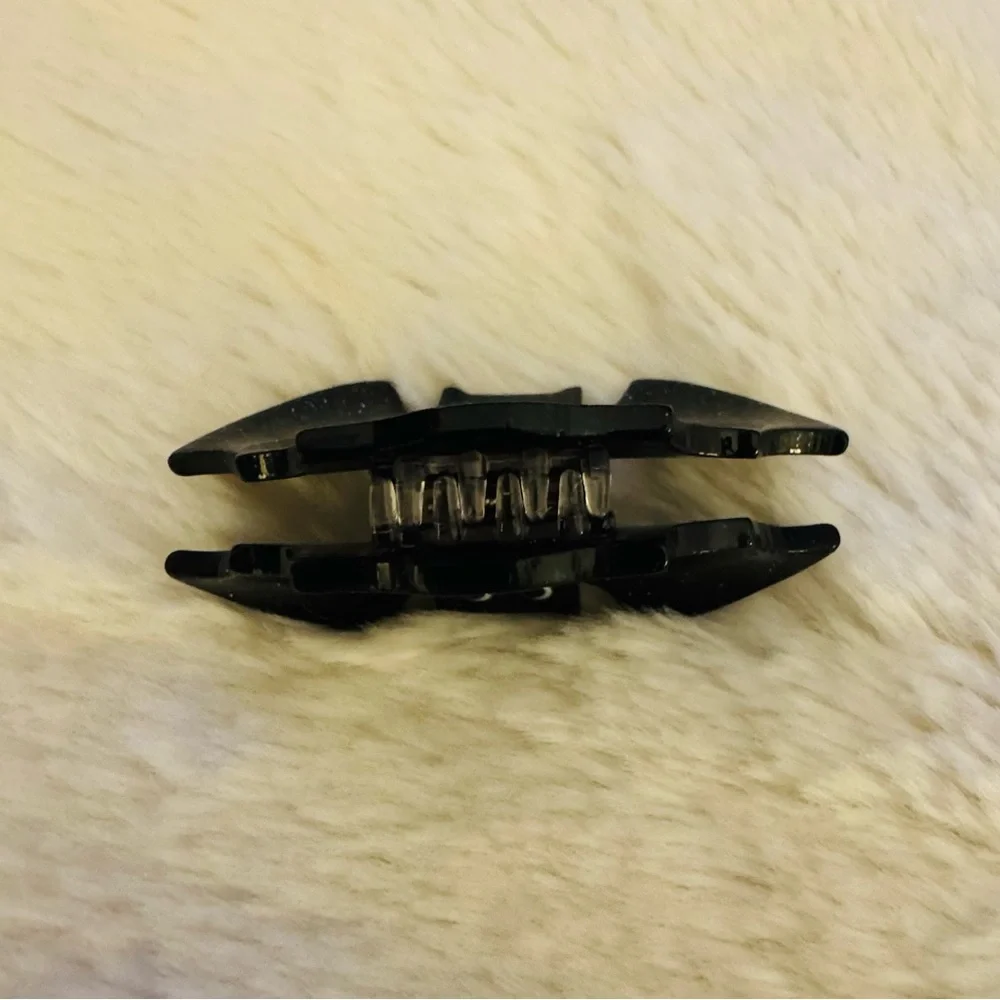 Mini Hair Clip, Black Bat